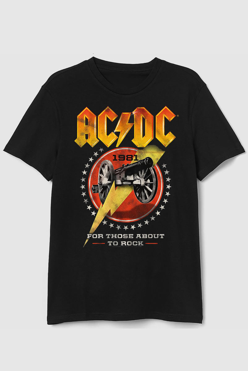 Camiseta AC/DC for Those About to Rock 1981